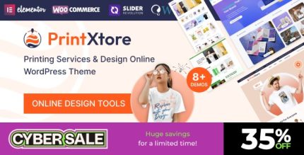 PrintXtore - Printing Services & Design Online WordPress WooCommerce Theme
