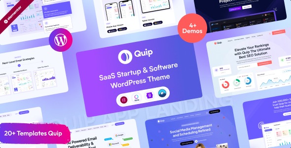 Quip 1.0.0 – Saas Startup & Software WordPress Theme
