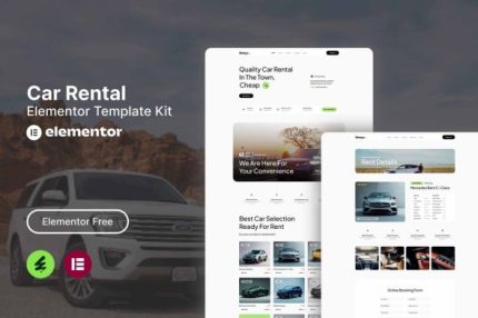 Rentcys - Car Rental Elementor Template Kits