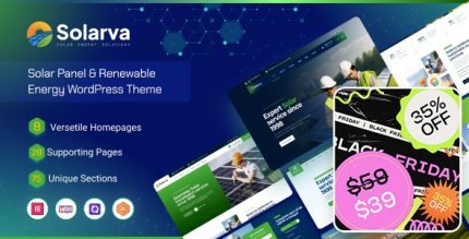 Solarva - Ecology & Solar Energy Theme