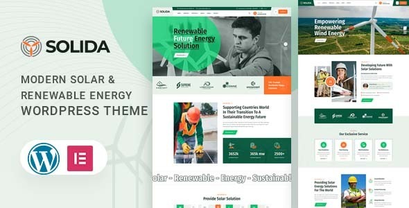 Solida 1.0.1 – Solar & Renewable Energy WordPress Theme