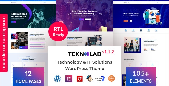 Teknolab 1.1.6 – Technology & IT Solutions WordPress Theme