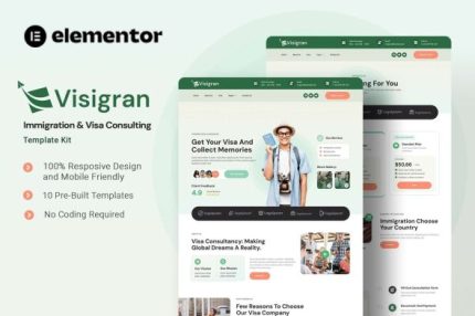 Visigran - Immigration & Visa Consulting Elementor Template Kits