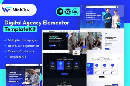 WebFlux - Digital Agency Elementor Template Kits