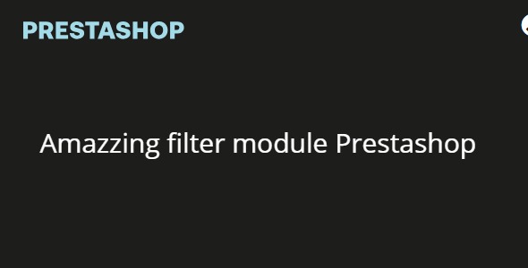 Amazzing filter module Prestashop 3.3.0