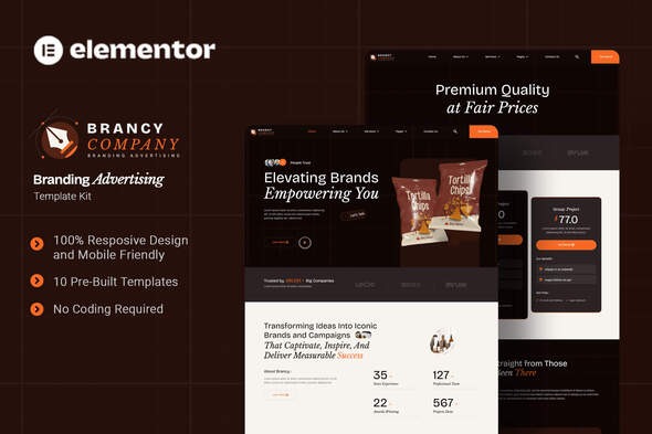 Brancy 1.0.0 – Branding Advertising Elementor Template Kit