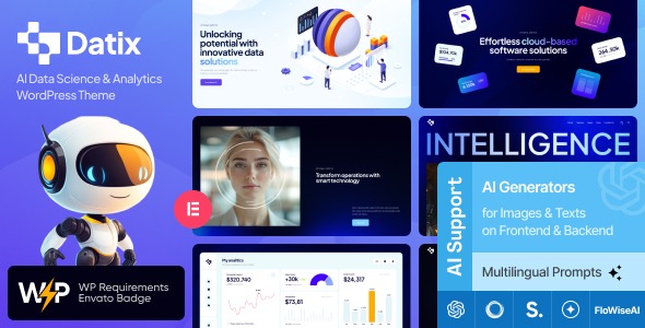 Datix 1.0.0 – AI Data Science & Analytics WordPress Theme