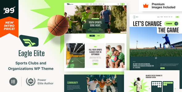 EagleElite 25.0 – Sports Club WordPress Theme