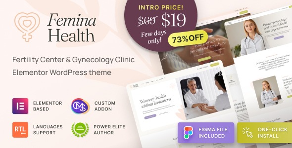 Femina Health 1.1.1 – Fertility Clinic Medical WordPress Theme