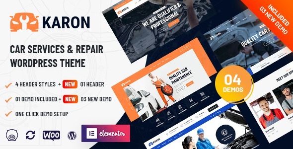 Karon 3.5 – Car Repair and Service WordPress Theme