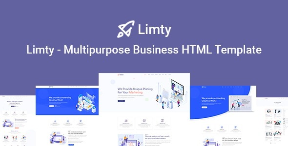 Limty 1.0 – Business Landing Page HTML Template with RTL