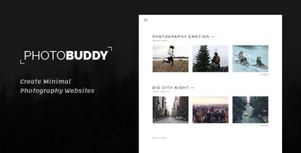 PhotoBuddy - Photography WordPress Theme