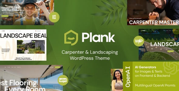 Plank 1.1.0 – Carpenter & Landscaping WordPress Theme