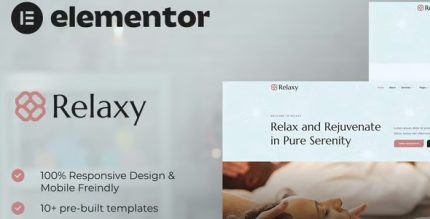 Relaxy - Spa & Wellness Elementor Template Kit
