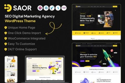 Saor - SEO Digital Marketing Agency WordPress Theme