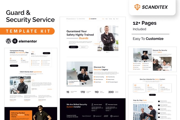 Scanditex 1.0.0 – Security Agency & Bodyguard Elementor Template Kit