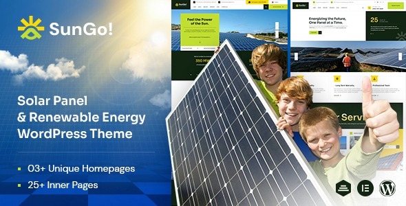 Sungo 1.0.0 – Ecology & Solar Energy WordPress Theme