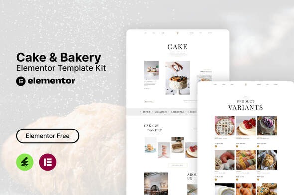 Tiffa 1.0 – Cake & Bakery Elementor Template Kit