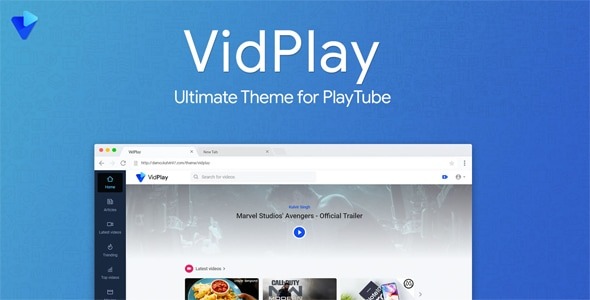 VidPlay 3.1 – The PlayTube Theme