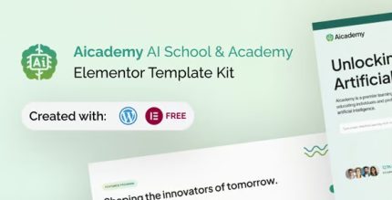 Aicademy - AI School & Academy Elementor Template Kit