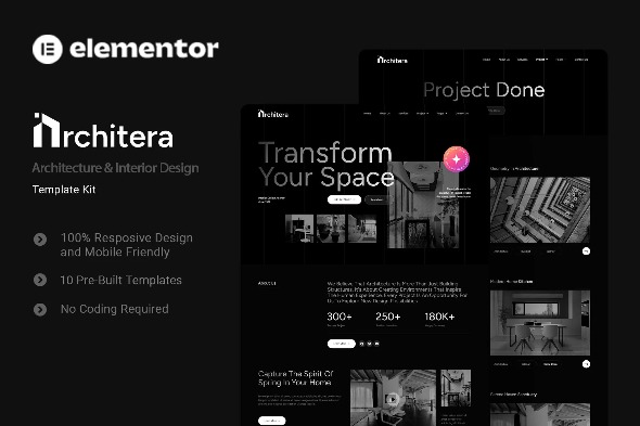 Architera  – Architecture & Interior Design Elementor Template Kits