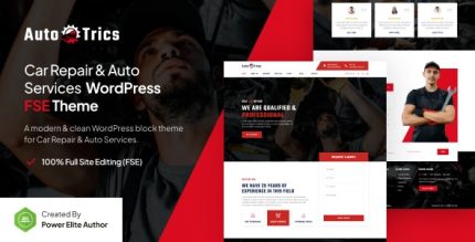 AutoTrics - Car Repair & Auto Service FSE WordPress Theme