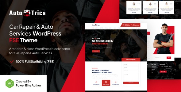 AutoTrics 1.0.0 – Car Repair & Auto Service FSE WordPress Theme