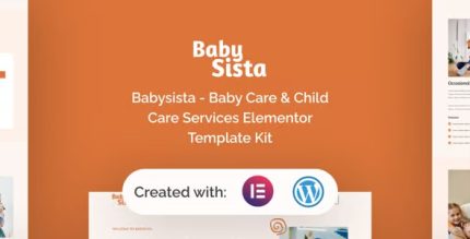 Babysista - Baby Care & Child Care Services Elementor Template Kit