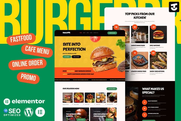 Burgerr 1.0 – Fast Food Restaurant Template Kit