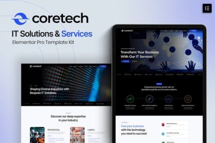 Coretech - IT Solutions & Services Elementor Pro Template Kits