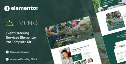 Eveng - Event Catering Services Elementor Pro Template Kit