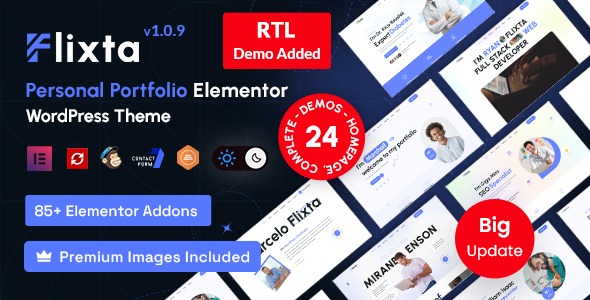 Flixta 1.0.9 – Personal Portfolio WordPress Theme