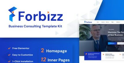 Forbizz - Business Consulting Elementor Template Kit