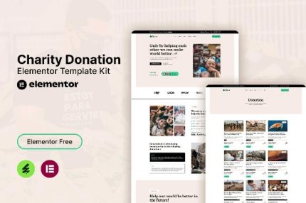 Givvy - Charity Donation Elementor Template Kits