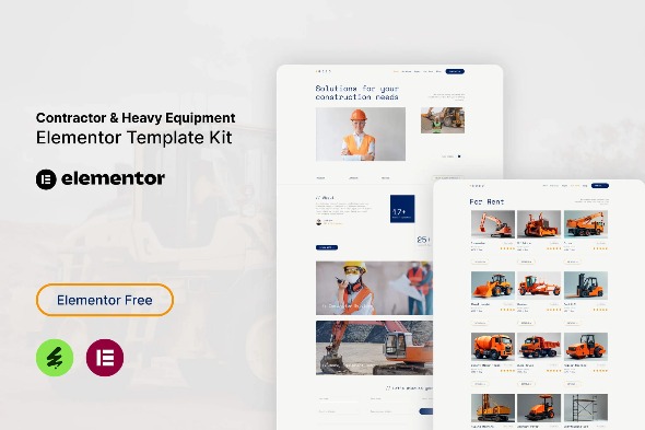 Goso  – Contractor & Heavy Equipment Elementor Template Kits
