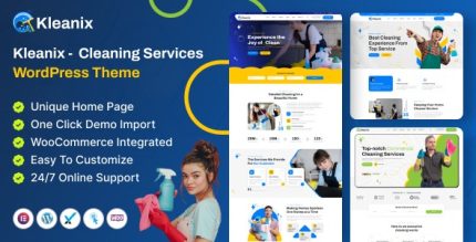 Kleanix - Cleaning Service WordPress Theme