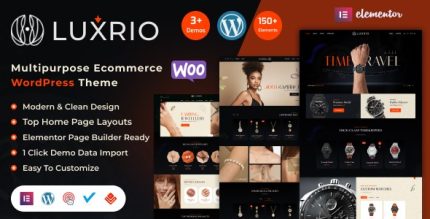 Luxrio - eCommerce Jewellery WordPress Theme