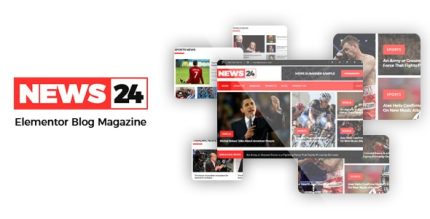 News24 - Elementor Blog Magazine