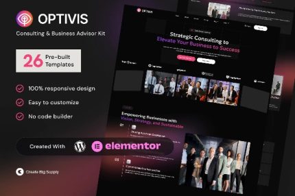 Optivis - Consulting & Business Advisor Elementor Template Kits
