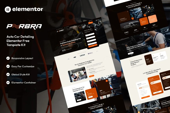 Perbra  – Car Auto Care & Detailing Elementor Template Kits