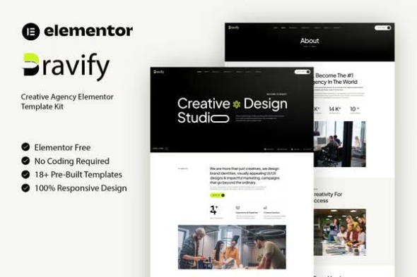 Bravify  – Creative Agency Elementor Template Kits