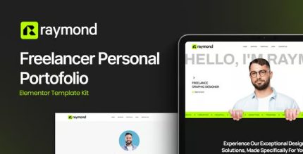 Raymond - Freelancer Personal Portofolio Elementor Template Kit