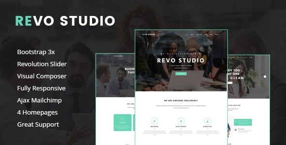 Revo Studio 1.0.9 – Multipurpose WordPress Theme