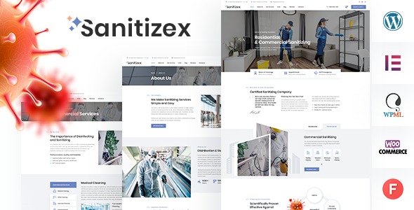 Sanitizex 2.6 – Sanitizing and Cleaning Services WordPress Theme