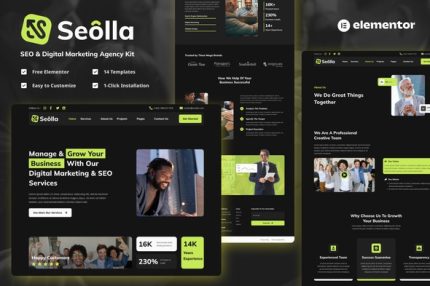 Seolla - SEO & Digital Marketing Agency Template Kits