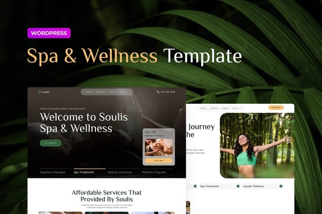 Soulis 1.0 – Spa Elementor Pro Template Kit