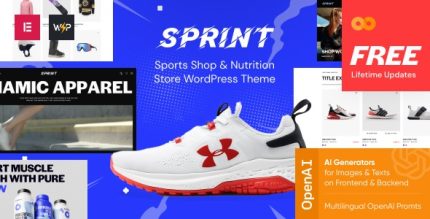 Sprint - Sports Shop & Nutrition Store WordPress Theme