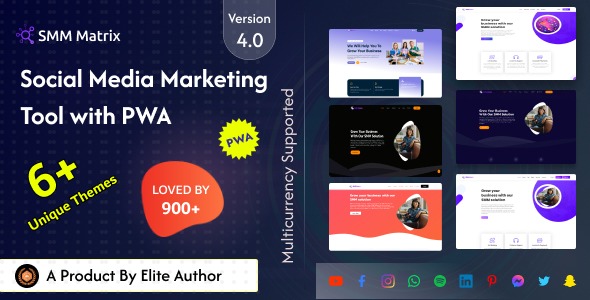 SMM Matrix 4.4 – Social Media Marketing Tool with PWA