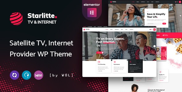 Starlitte 1.0.9 – TV & Internet Provider WordPress Theme