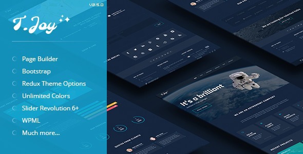 T.Joy 2.5.0 – Astronomy WordPress Theme